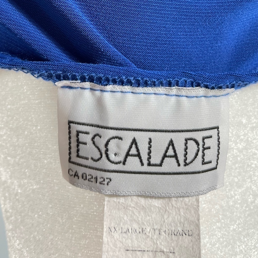 Escalade Blue Ruched Top - Picture 9 of 15